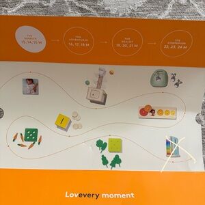 Lovevery Kids Toy Activity Set - Orange & Green